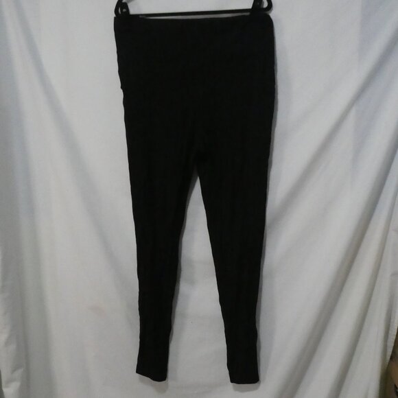 DIVIDED - H&M | size 8 | Versatile Black Tapered Pants | Drawstring Front - Picture 2 of 16